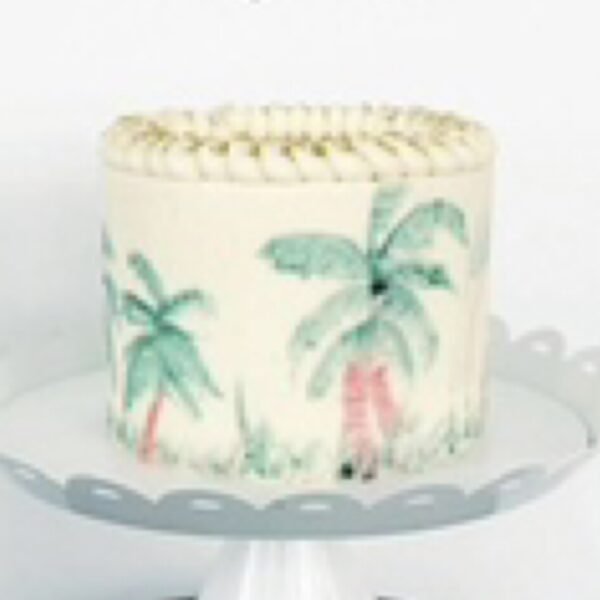 Painted Palm Tree Cake Class